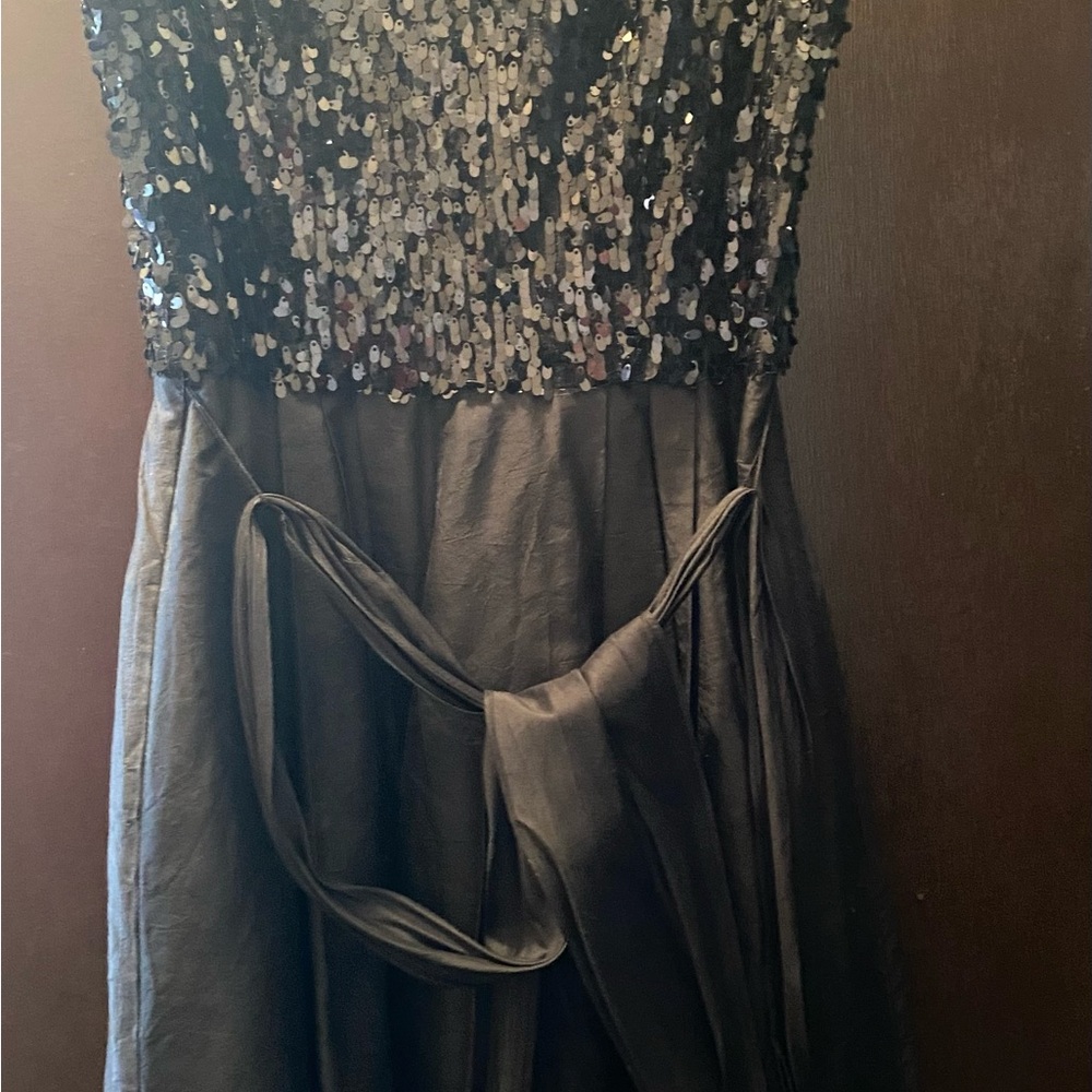Black Sequin Sleeveless Dress